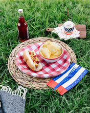 Load image into Gallery viewer, Stripes with Fringe Guest Towels

