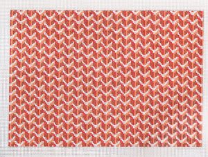 Y Pattern Large Clutch Red