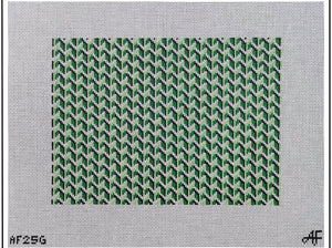 Y Pattern Large Clutch Green