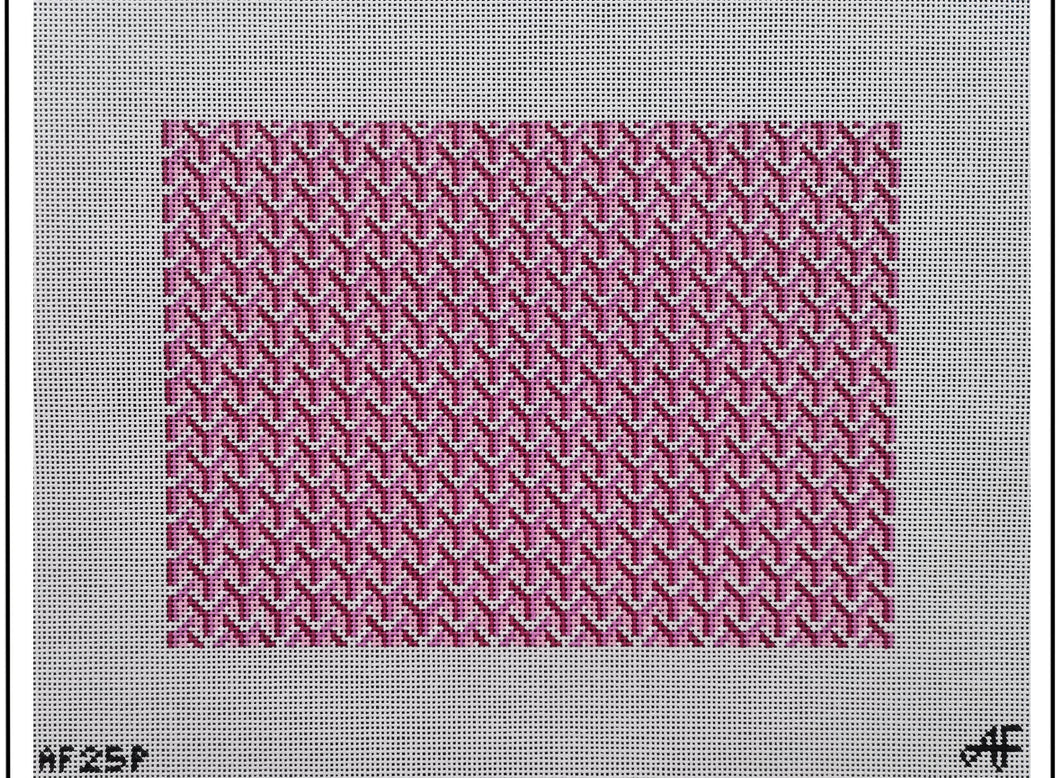 Y Pattern Large Clutch Pink