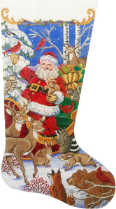 Santa's Animal Gathering Stocking
