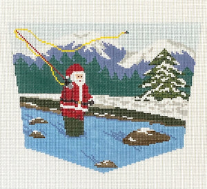 Fly Fishing Santa Stocking Cuff
