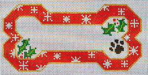 Dog Bone - Red Snowflake on 13M