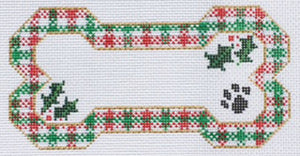 Dog Bone - Christmas Plaid