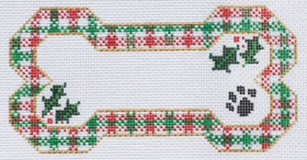Dog Bone - Christmas Plaid