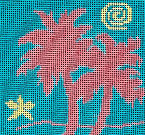 Palm Tree Series - Fuchsia