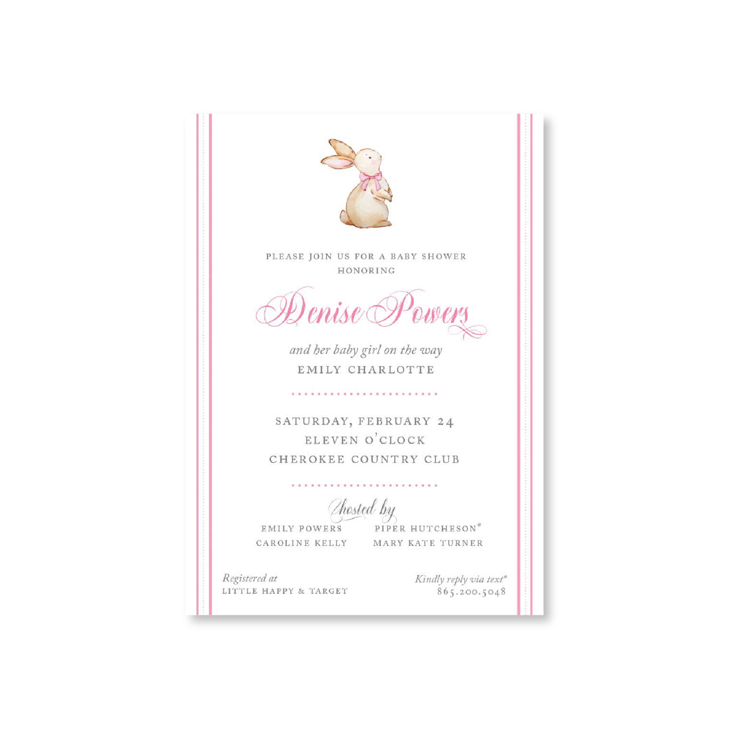 Bunny Invitations