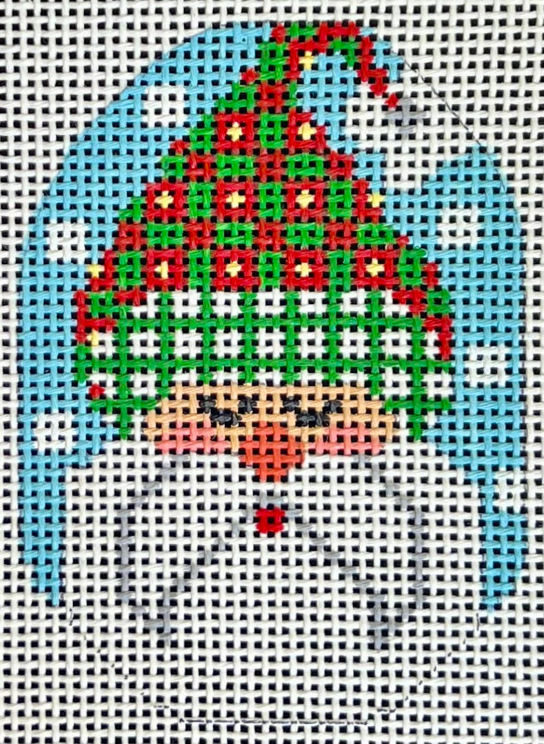Santa Ornament -  Hat with Dots