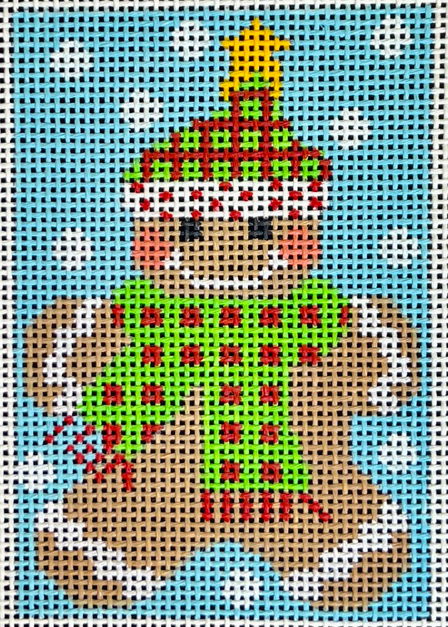 Gingerbread Ornament - Scarf with Dots