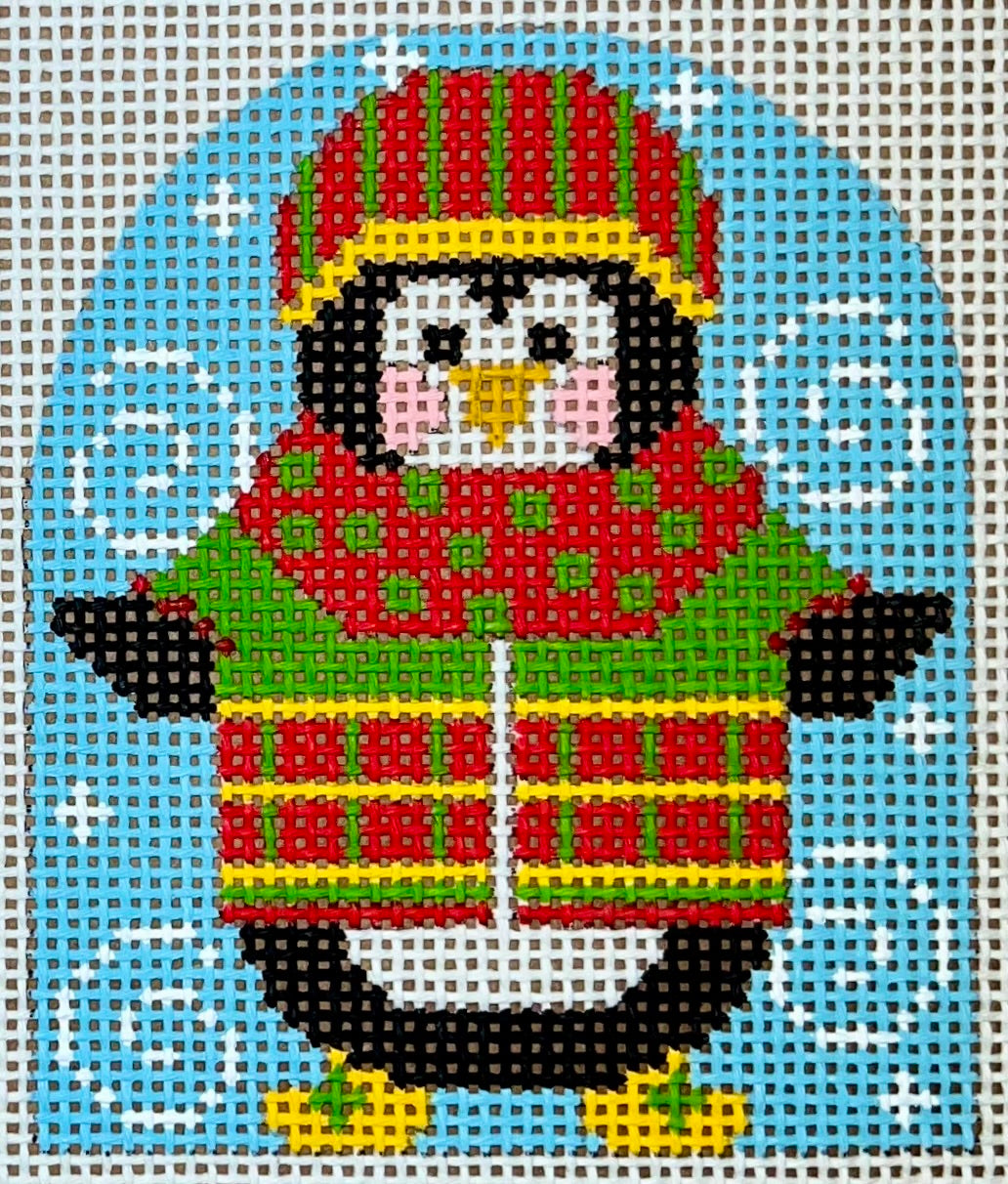 Penguin Ornament - Squares Sweater