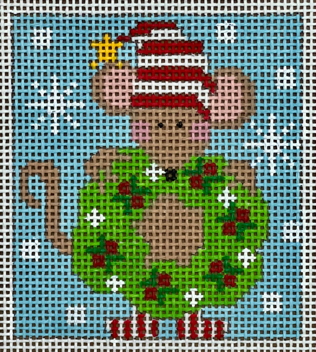 Mouse Ornament - Wreath