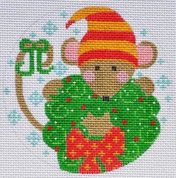 Wreath Mouse Ornament
