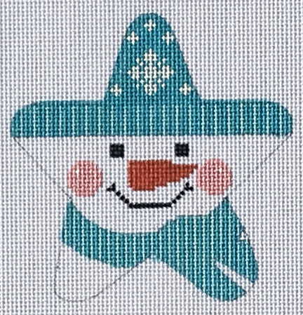 Blue Snowman Star