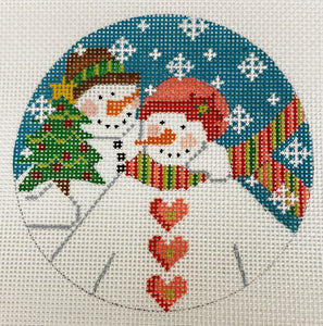 Snow Couple Ornament