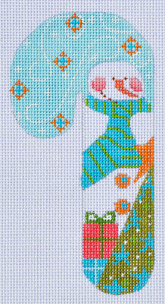 Whirling Snowman Candy Cane