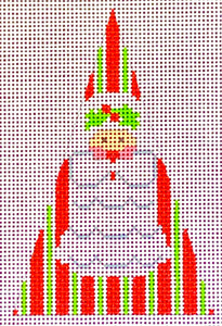 Vertical Stripes Santa - Triangle