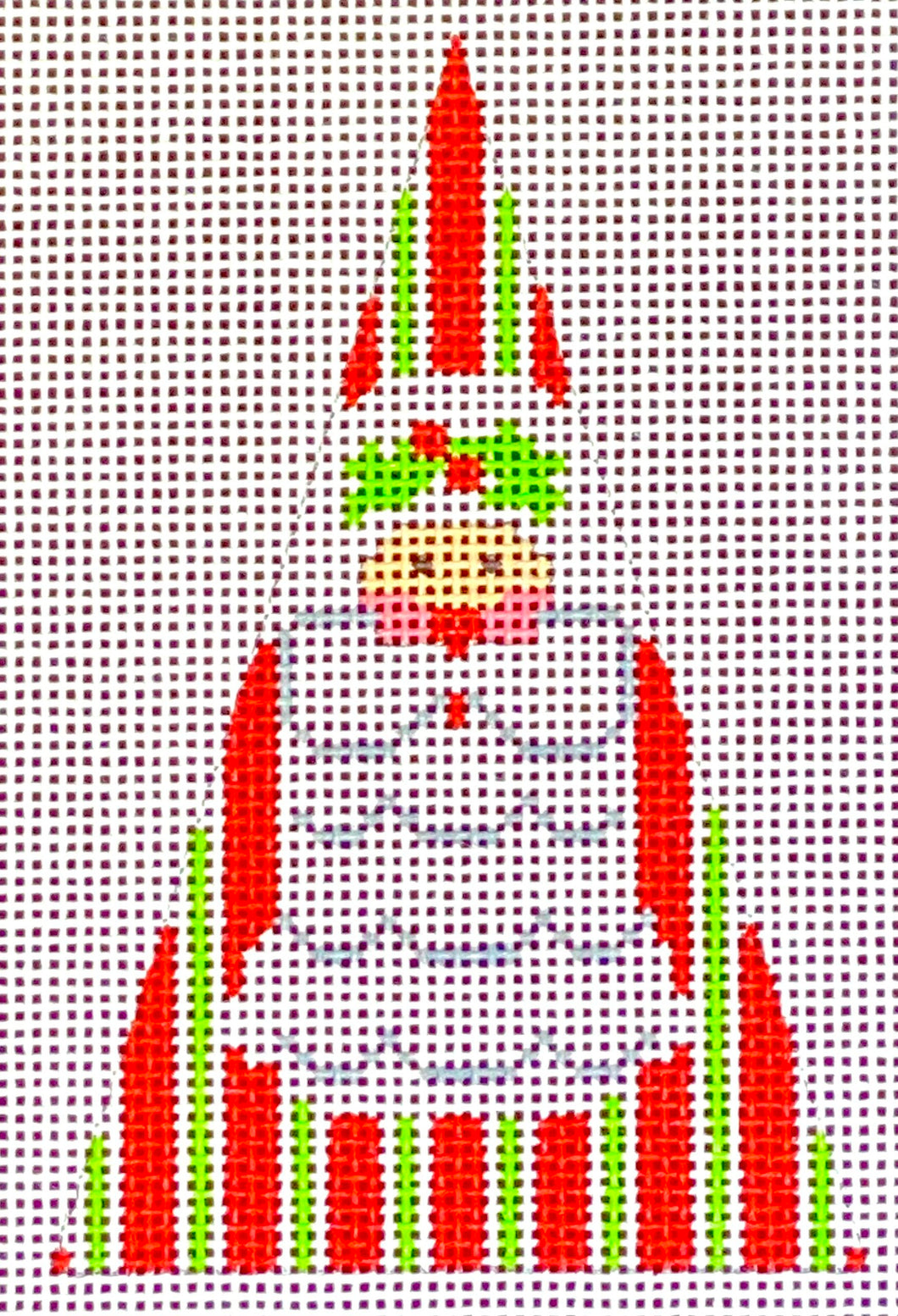 Vertical Stripes Santa - Triangle