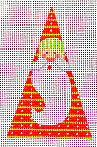 White Polka Dots Santa - Triangle