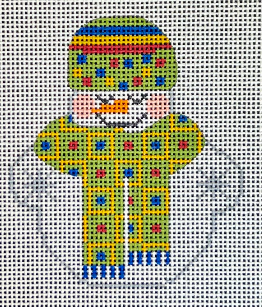 Snowman with Dotted Scarf