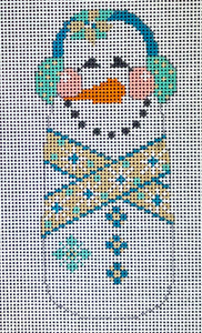 Tan and Snowflake Snowman