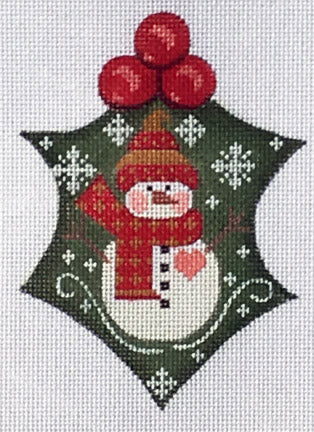 Snowman Heart Holly