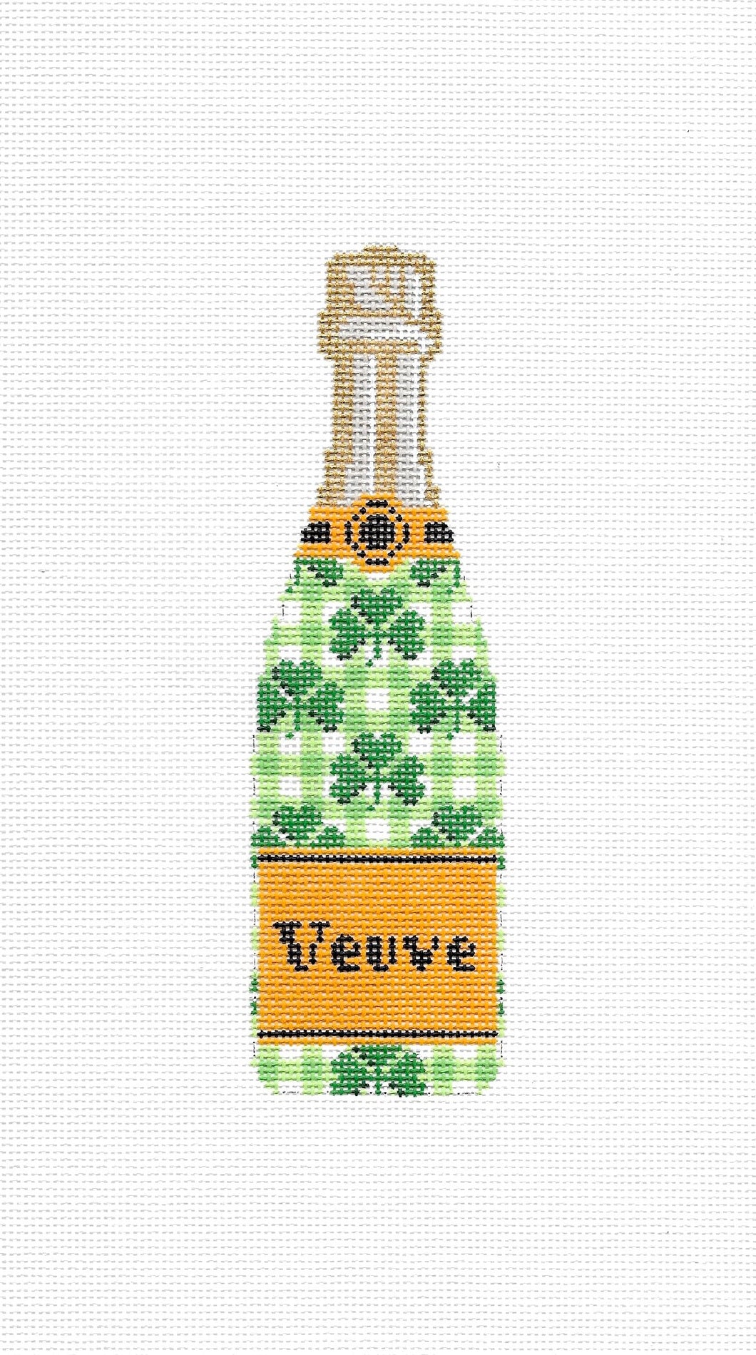 Shamrock Champagne Bottle