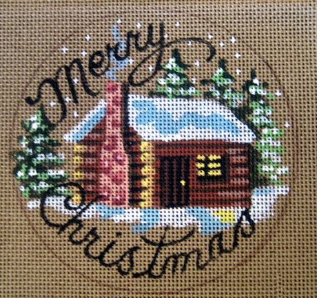 Merry Christmas Log Cabin