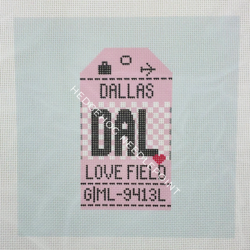 Retro Dallas (Love Field) Luggage Tag
