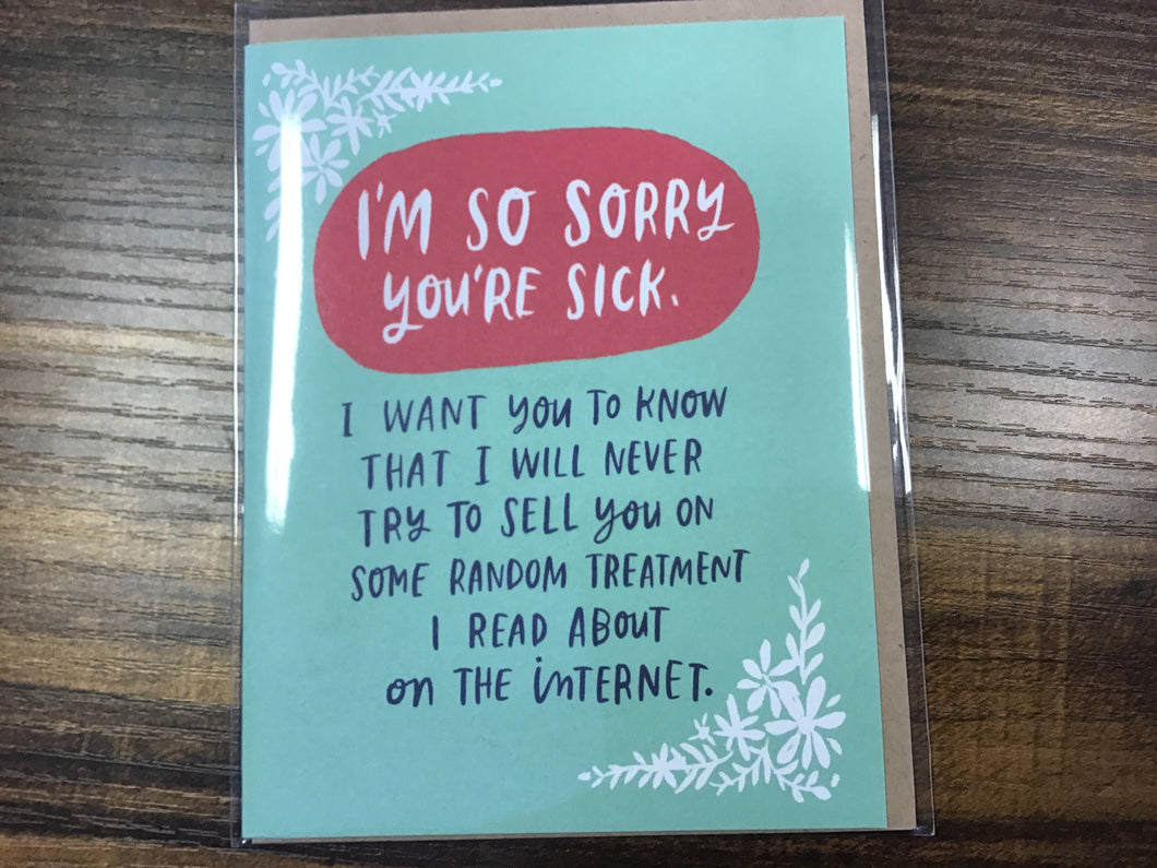 Treatment from the Internet Card