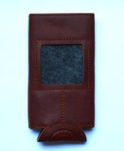 Load image into Gallery viewer, Leather  Self-Finishing Slim Can Cooler
