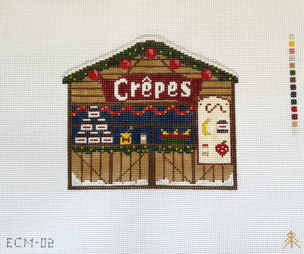 Crepe Christmas Market Stand