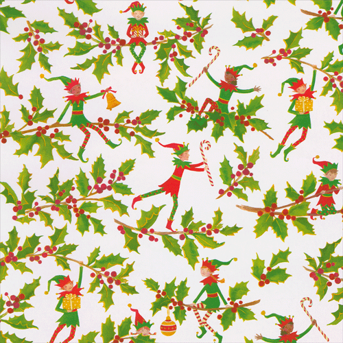 Jingle Elves Gift Wrap