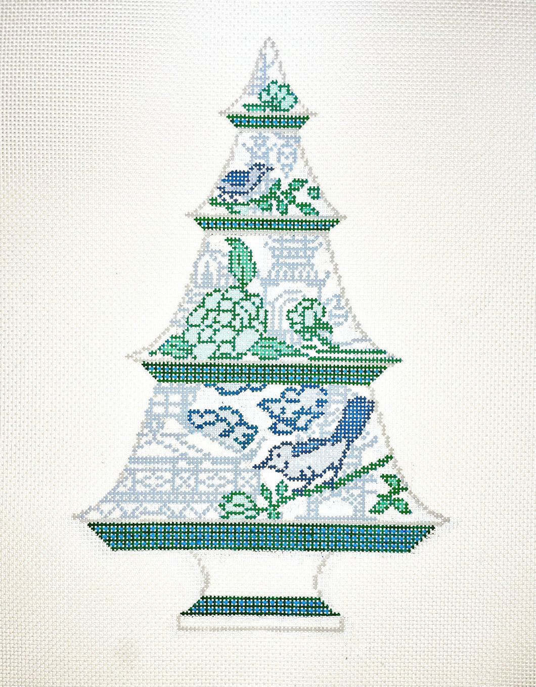 Green and Blue Bird Tree
