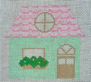Cottage - Green & Pink