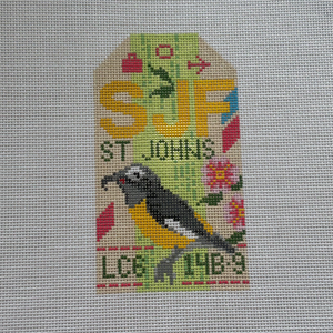 Retro St Johns Luggage Tag