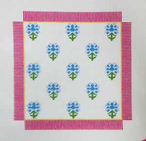 Blue Block Print