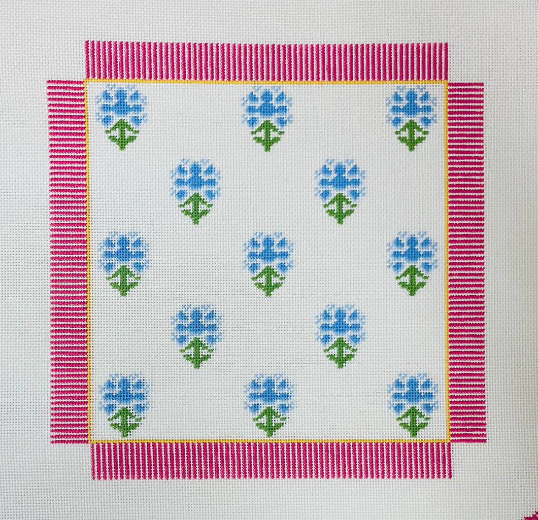 Blue Block Print