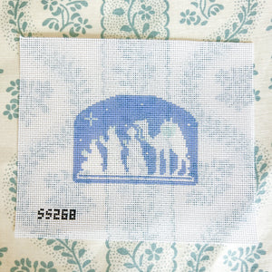 Blue & White Nativity