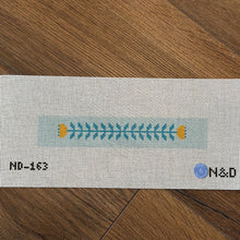 Load image into Gallery viewer, Block Print Key Fob - Blue &amp; Gold
