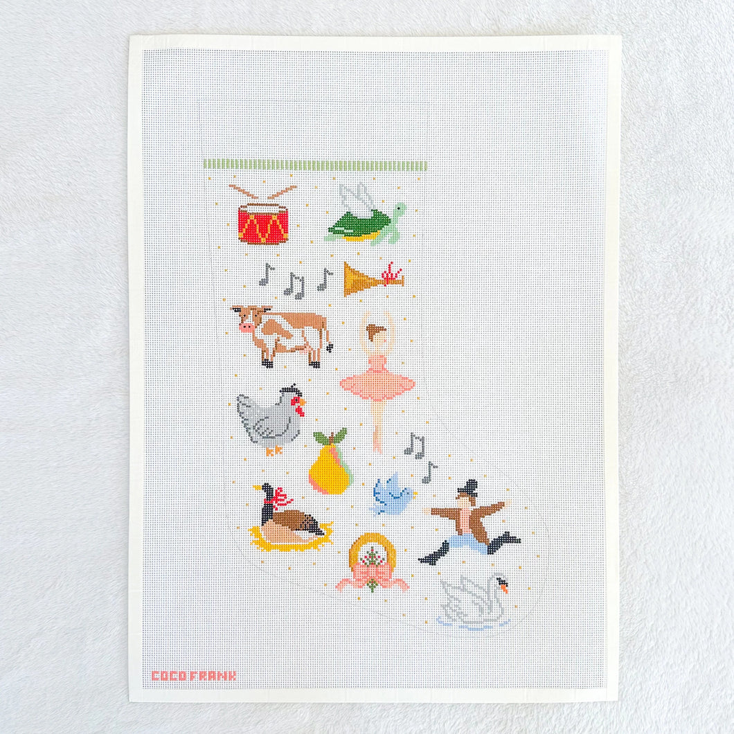 Twelve Days of Christmas Stocking