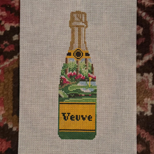 Load image into Gallery viewer, Champagne Bottle Holiday Canvas
