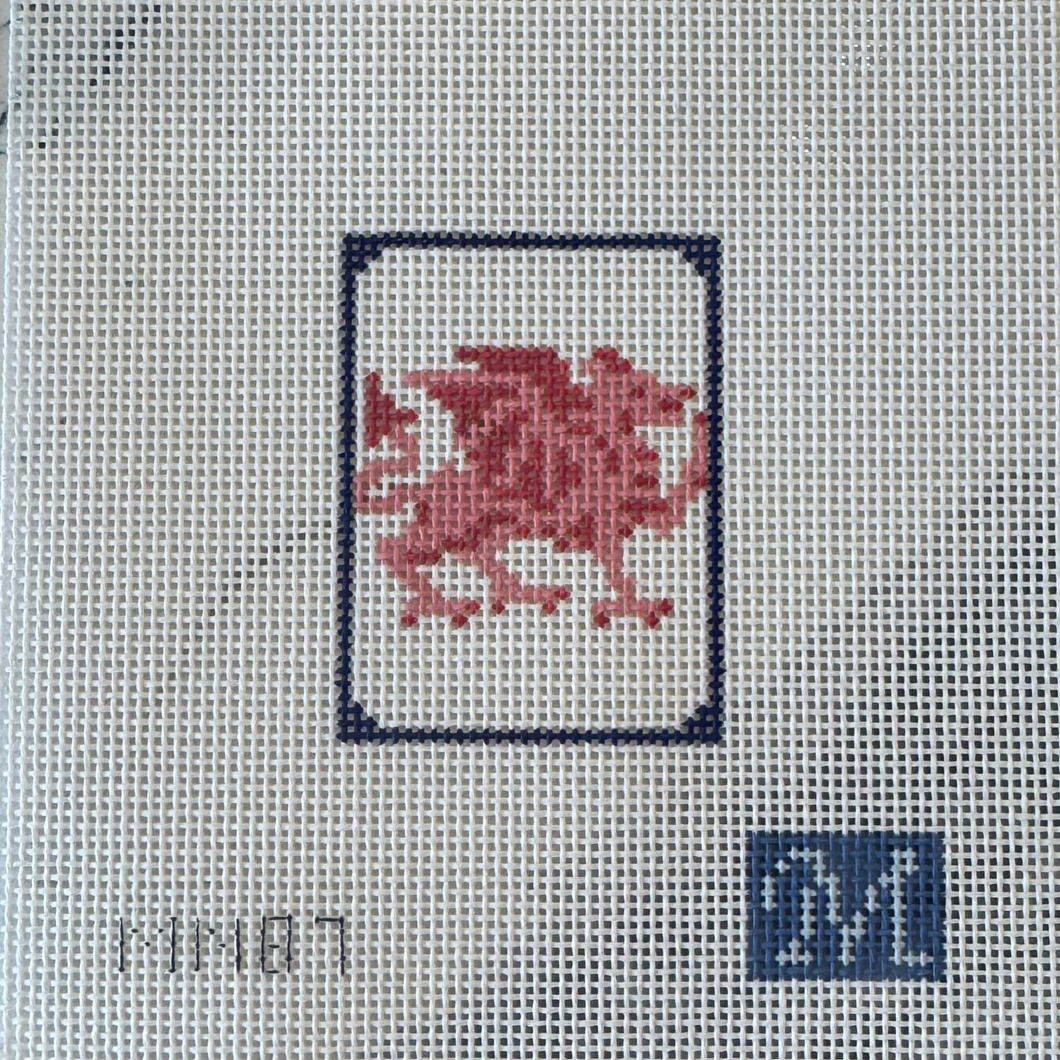 Red Dragon Mahjong Tile