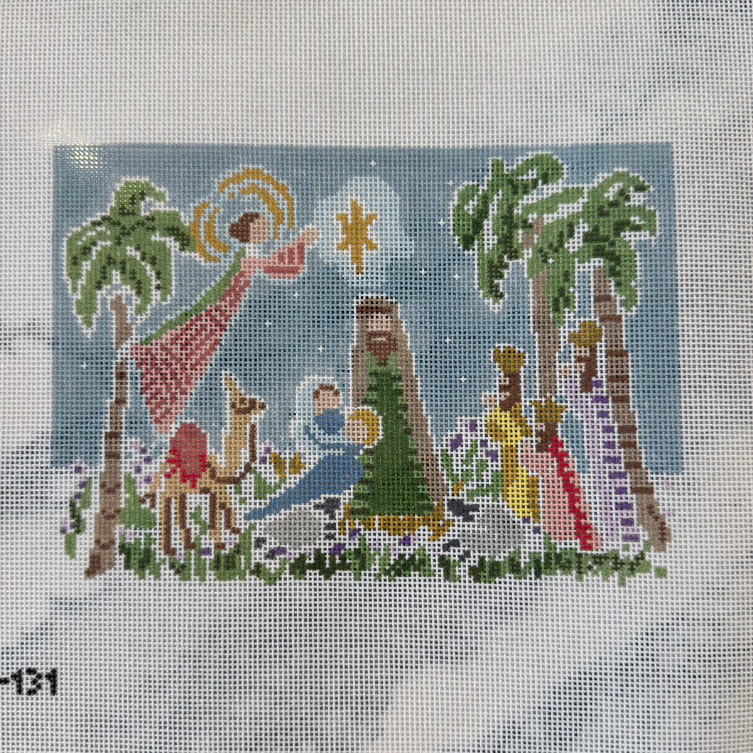 Nativity Scene - Blue Sky