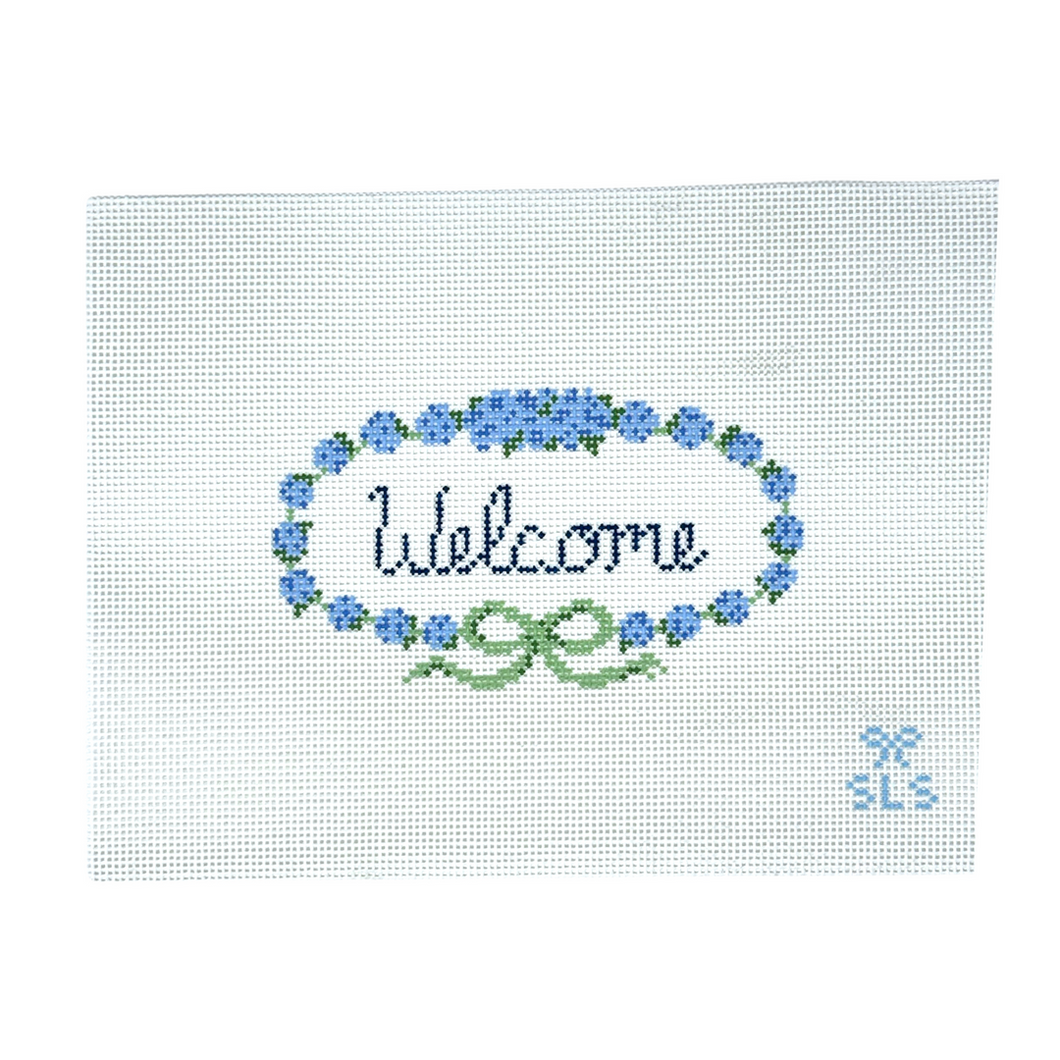 Hydrangea Welcome Sign
