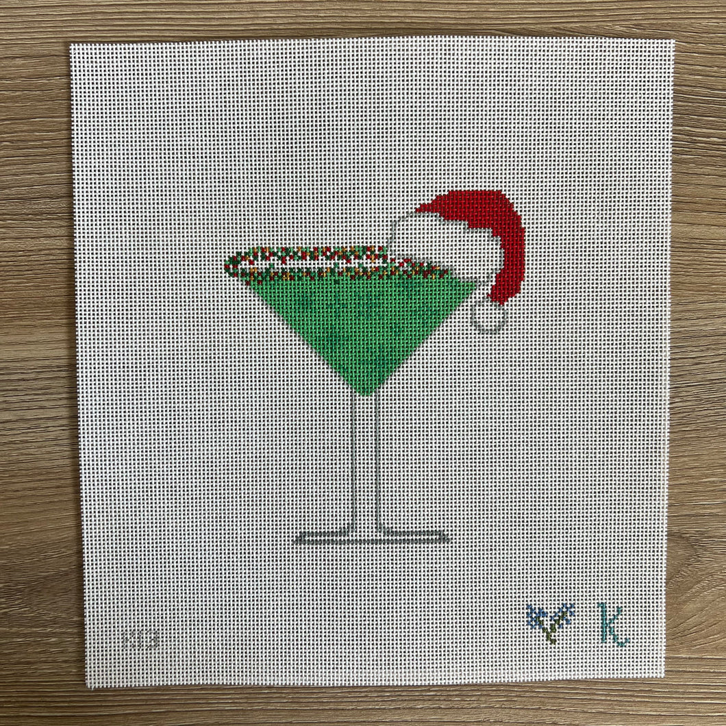 Grasshopper with Santa Hat