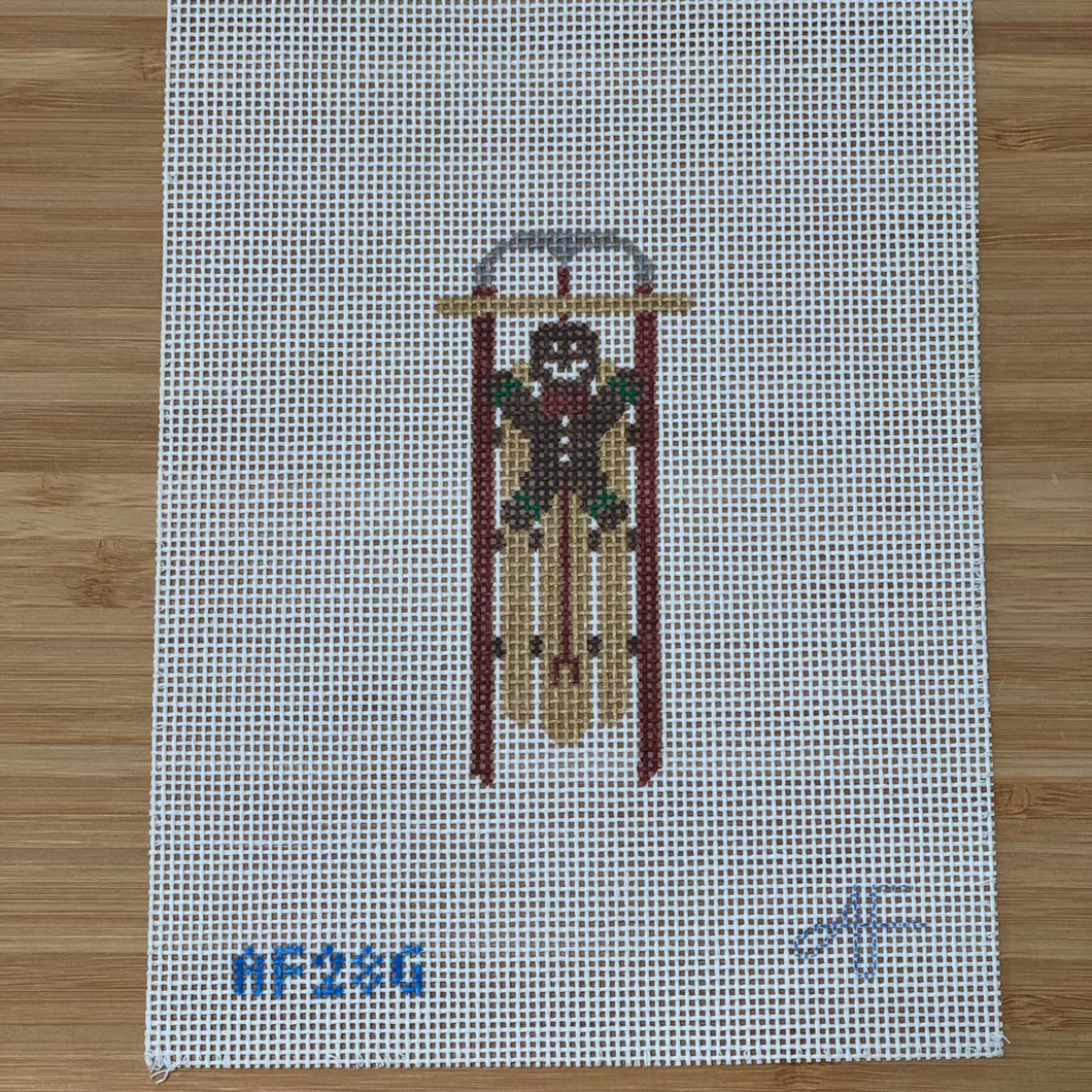 Sled with Gingerbread Man