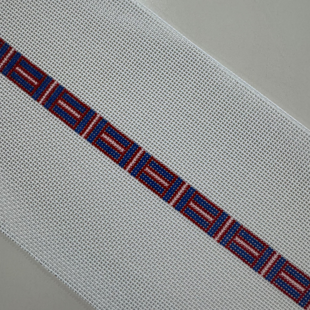 Red and Blue Cross Hatch