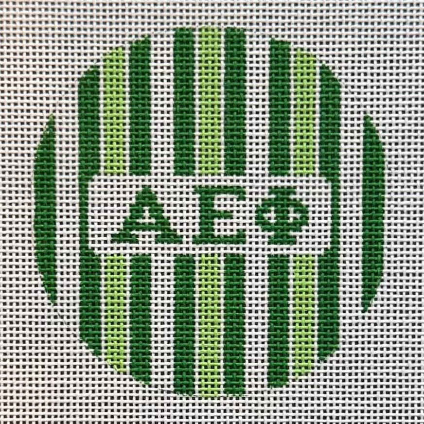 Alpha Epsilon Phi Stripe Round