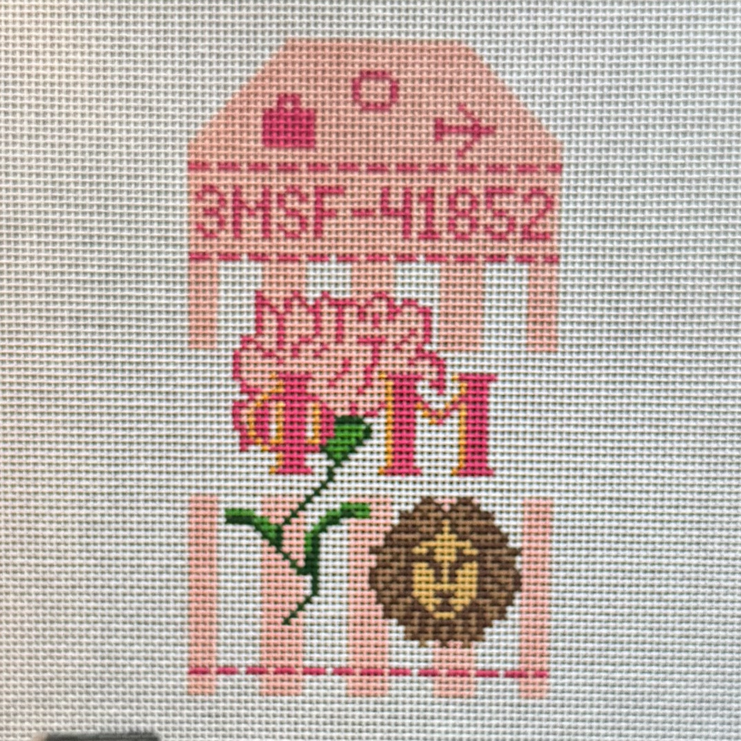 Phi Mu Sorority Retro Travel Tag