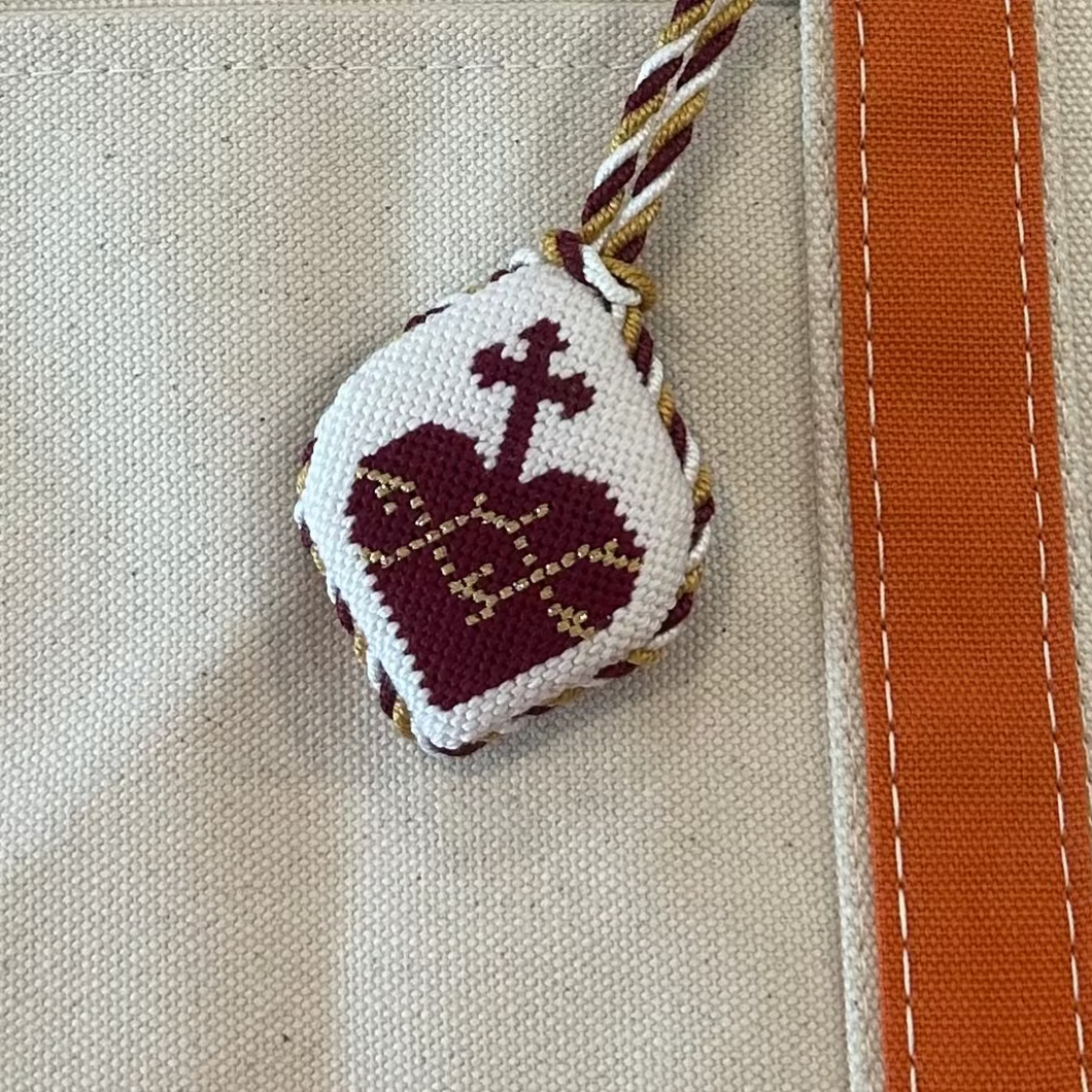 Sacred Heart Bag Charm